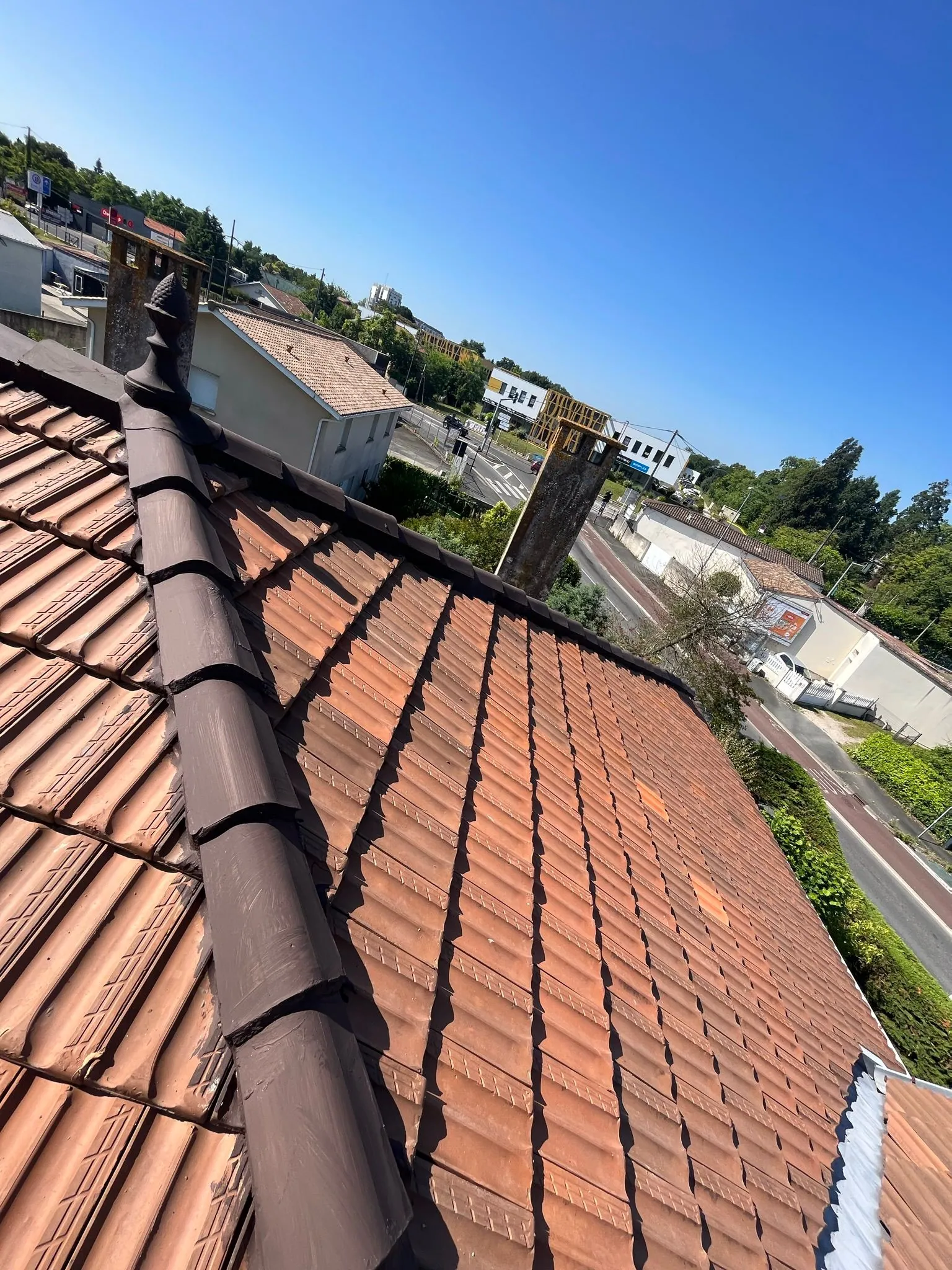 Chantier de couverture en Gironde