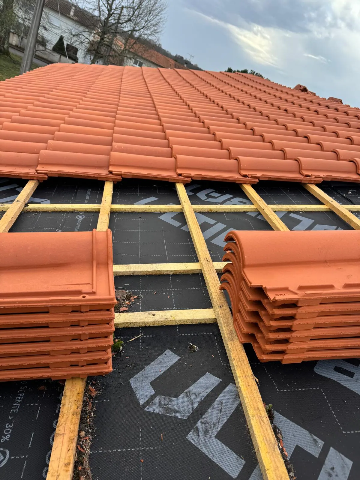 Chantier de couverture en Gironde